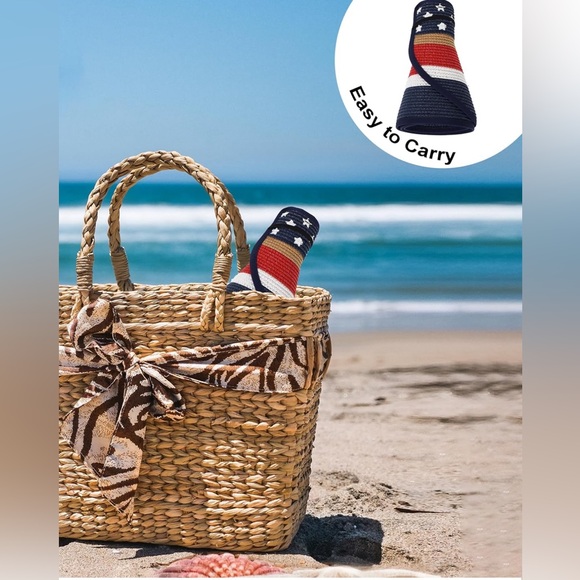 🇺🇸 Patriotic American Flag Sun Visor in 2 Great Styles - Picture 8 of 10